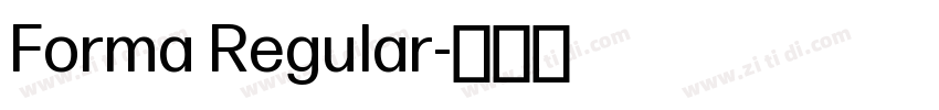 Forma Regular字体转换 Forma Regular字体转换